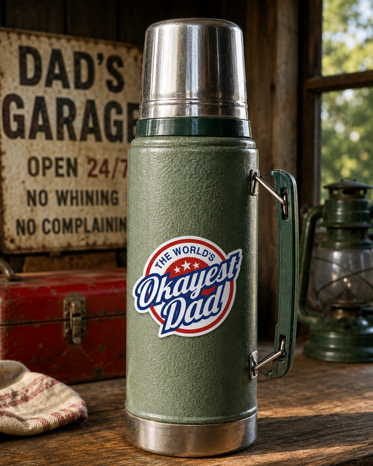 World's Okayest Dad Sticker