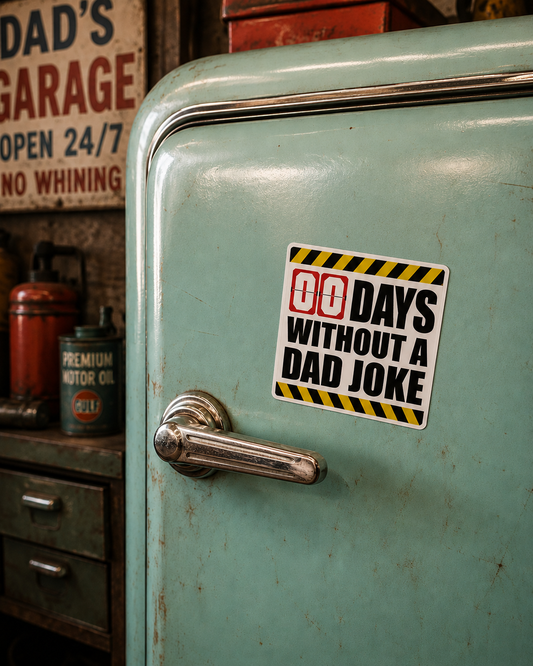 00 Days Without A Dad Joke Sticker