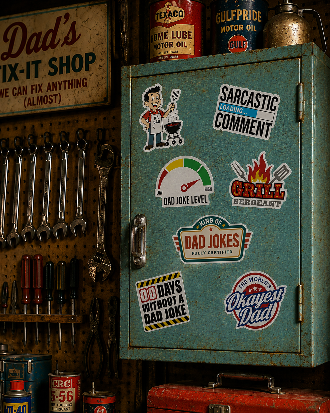 #1 Grilling Dad Sticker