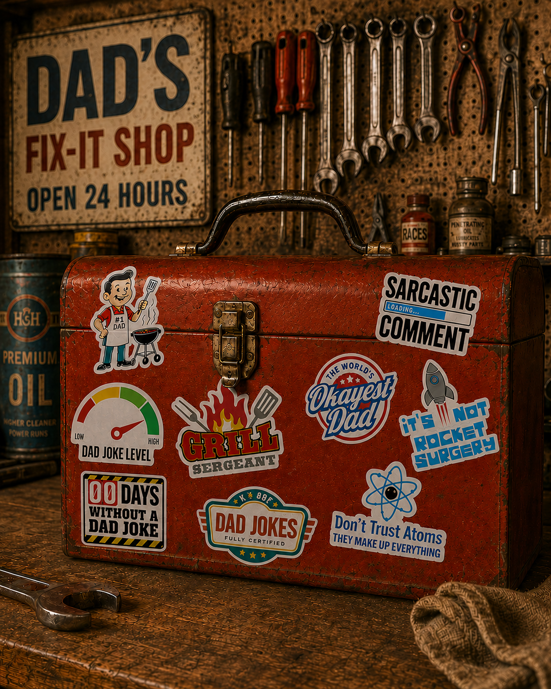 00 Days Without A Dad Joke Sticker