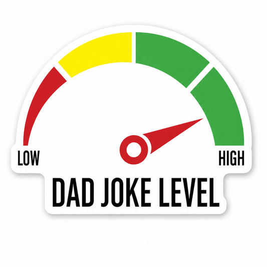 Dad Joke Lever Sticker