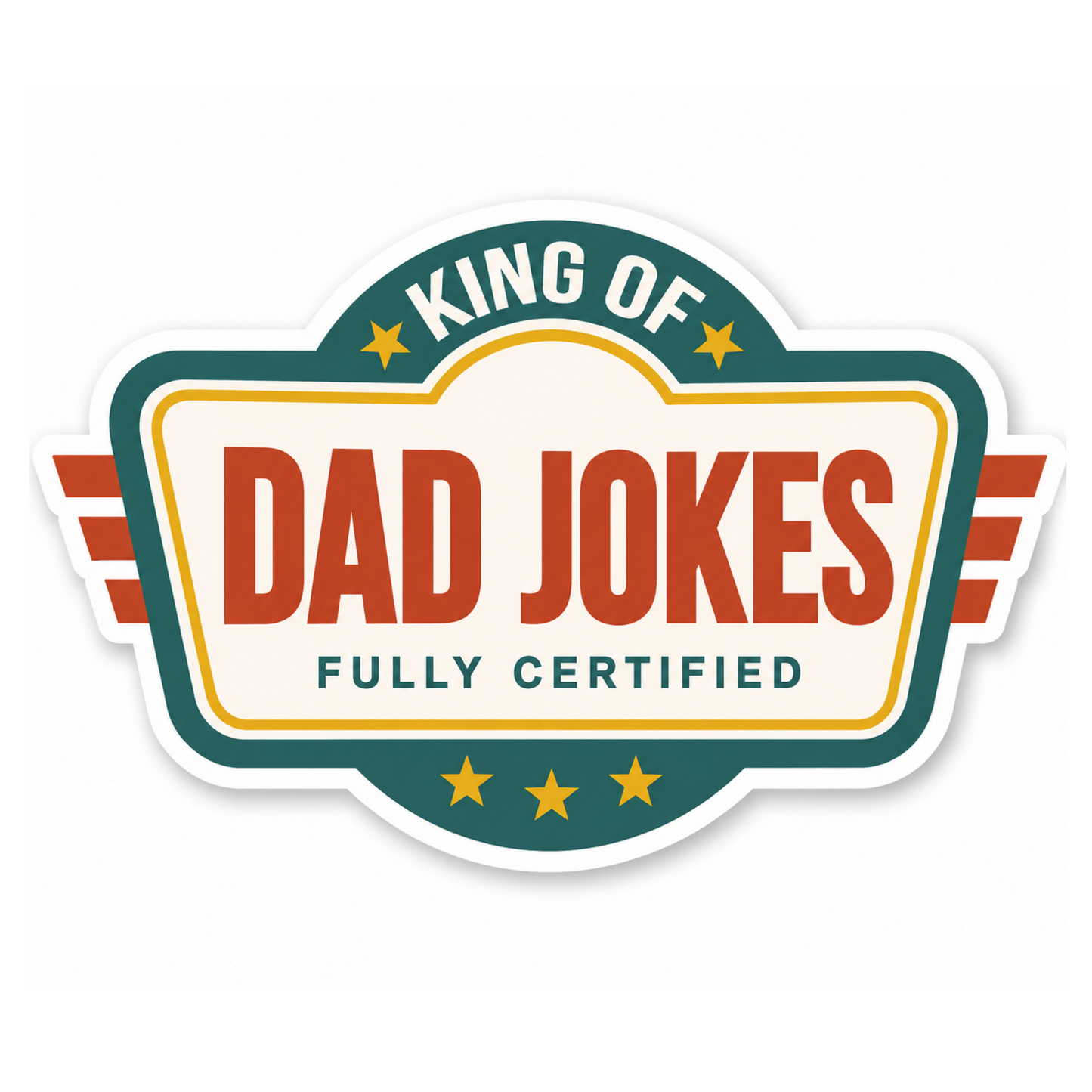 King Of Dad Jokes Sticker