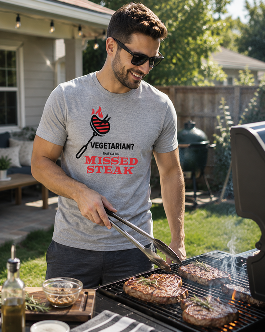 Vegetarian? That's A Big Missed Steak Tee